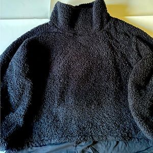 Lululemon Restless Sherpa Pullover Sweater L Black